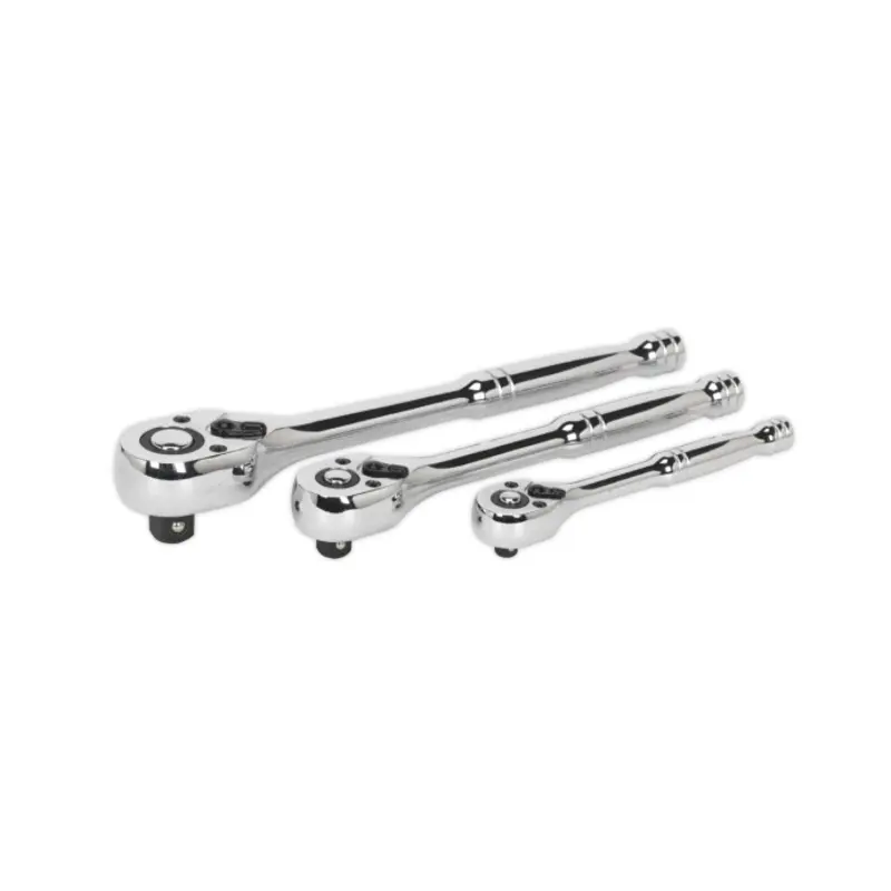 Sealey Ratchet Wrench Set 3pc Pear-Head Flip Reverse