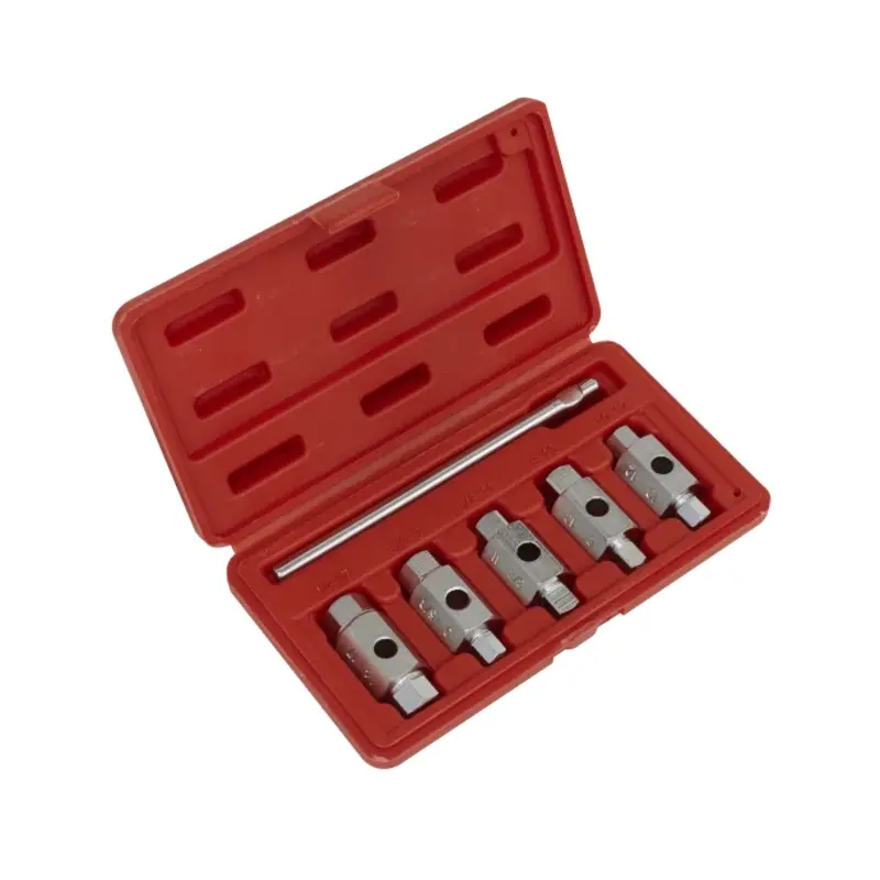 Sealey Drain Key Set 6pc Double End