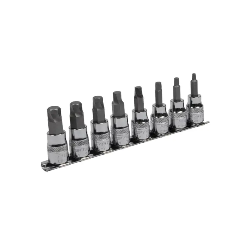 Sealey Hex Socket Bit Set Lock-On 8pc 3/8"Sq Drive Metric