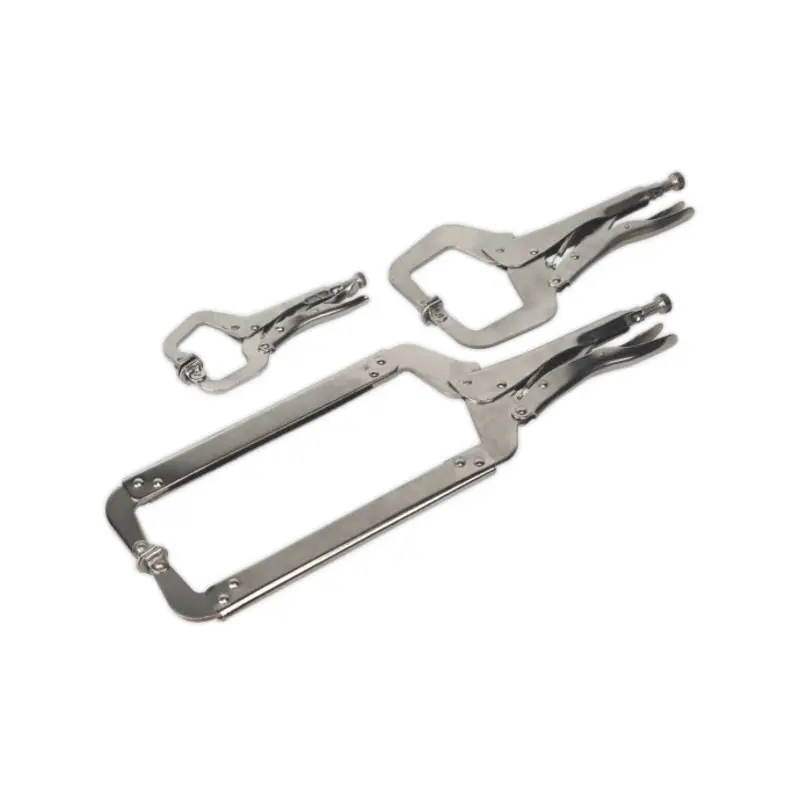 Sealey Locking C-Clamp Set 3pc