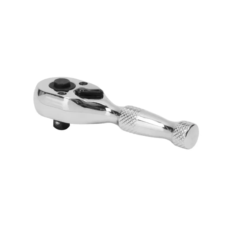 Sealey Stubby Ratchet Wrench 1/4"Sq Drive Pear-Head Flip Reverse