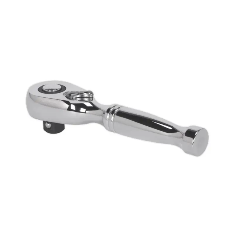 Sealey Stubby Ratchet Wrench 3/8"Sq Drive Pear-Head Flip Reverse