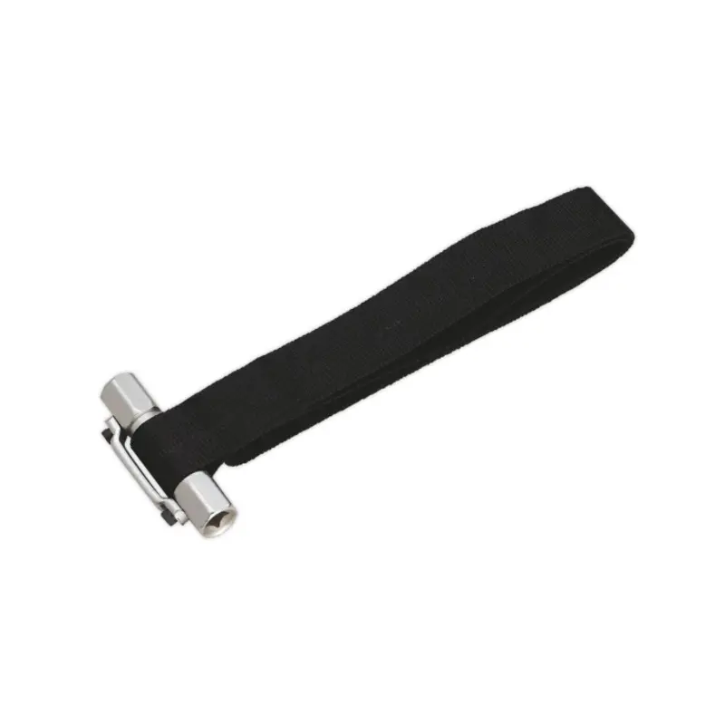 Sealey Oil Filter Strap Wrench 300mm Capacity 3/8" & 1/2"Sq Drive