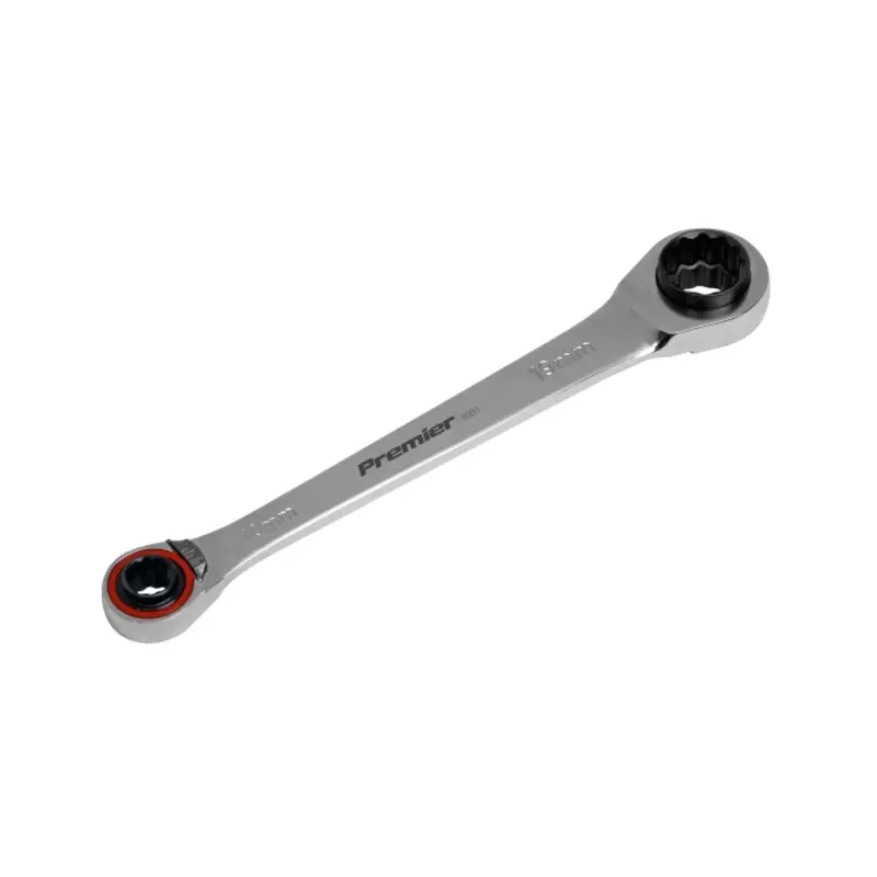 Sealey Ratchet Ring Spanner 4-in-1 Reversible Metric Platinum Series