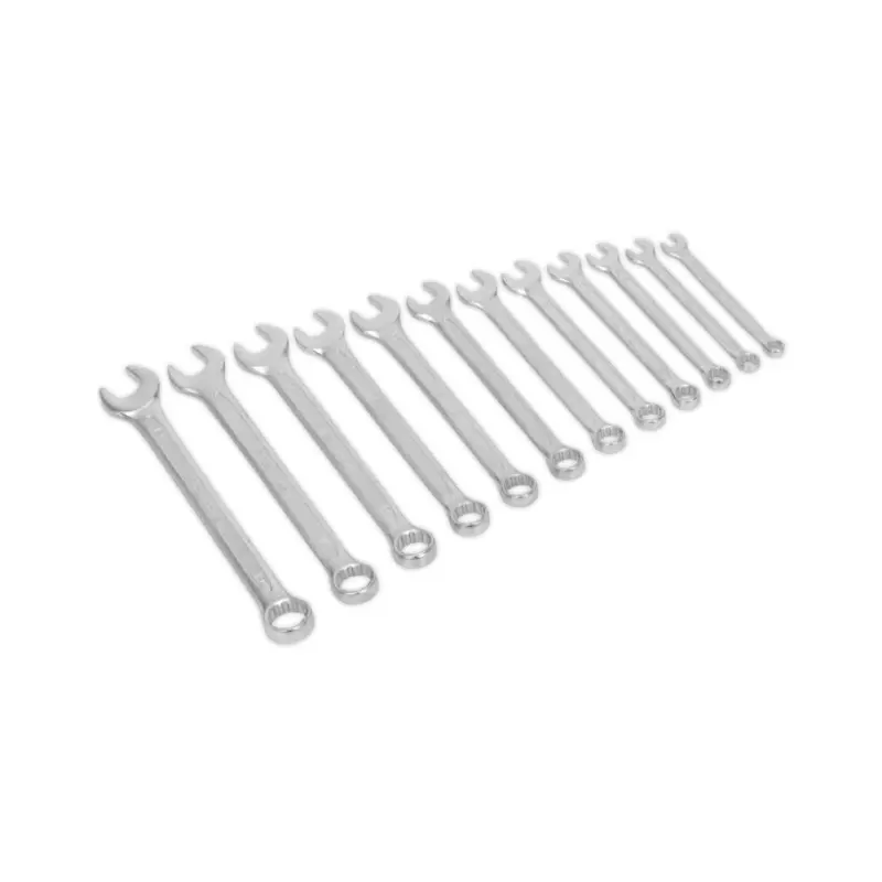 Sealey Combination Spanner Set 12pc Cold Stamped Metric
