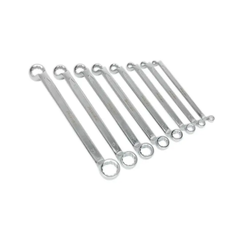 Sealey Offset Double End Ring Spanner Set 8pc Metric
