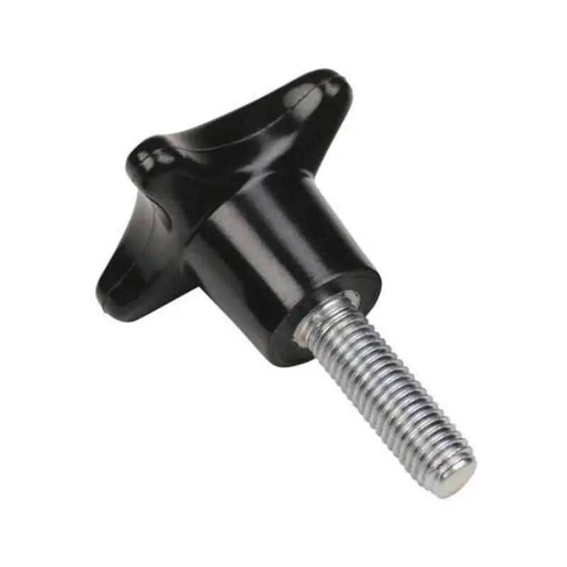 Wixroyd M8 x 40 Black Duroplast Palm Grip with Steel Grub Screw