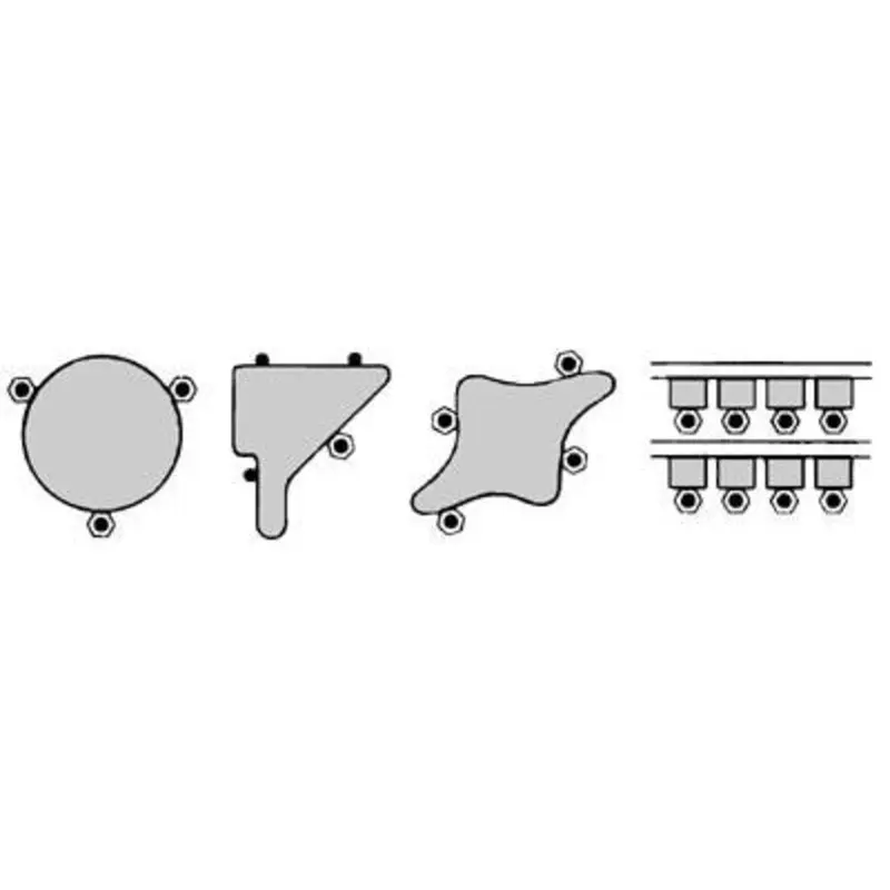 Mitee-Bite M6 x 11.2 Brass/Steel Eccentric Fixture Clamp - Pack of 10