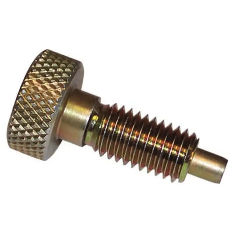 Select M6 x 1.0 Steel No Locking Knurled Plunger