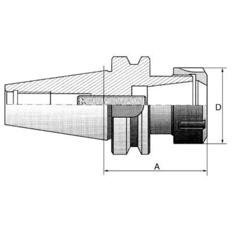 Interstate SK50 ER32 x 60mm Gauge Length Toolholder