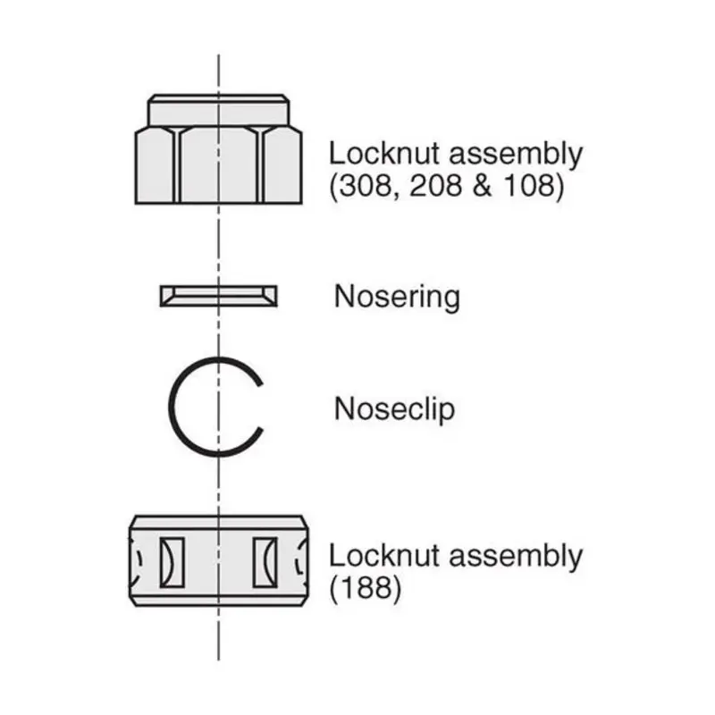 Kennametal DA100 Double Angle Locknut