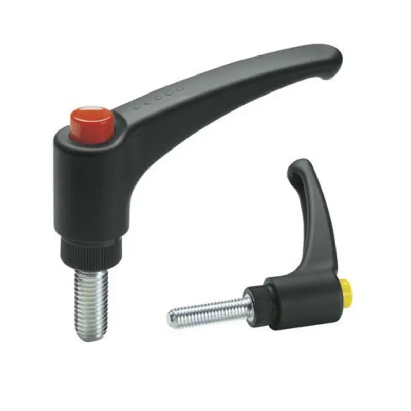 Elesa 95mm M16 x 70mm Black Adjustable Clamping Handle