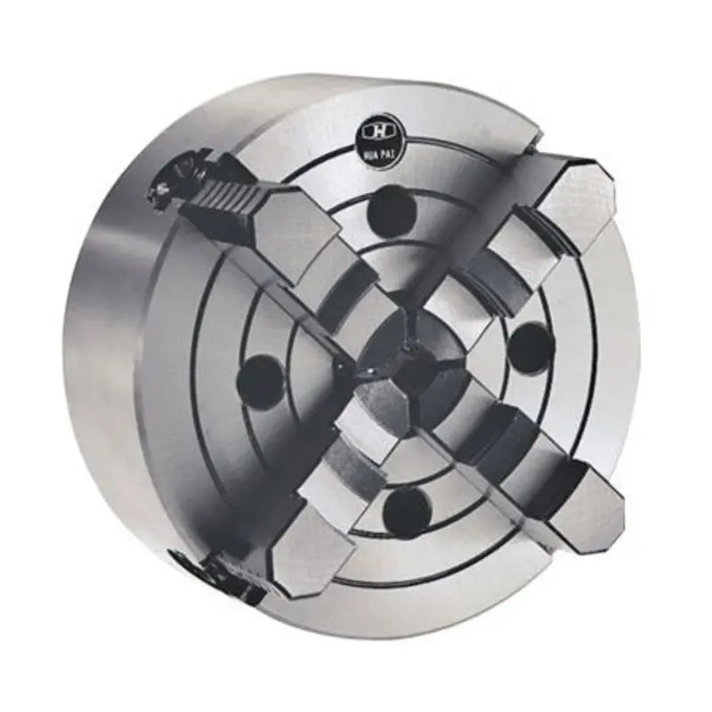 Interstate 8in 4 Jaw Plain Back Lathe Chuck