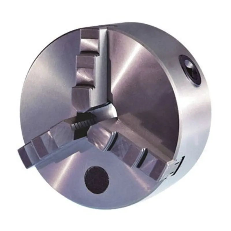 Interstate 6in Semi-Steel 3 Jaw Flat Back Self Centering Chuck