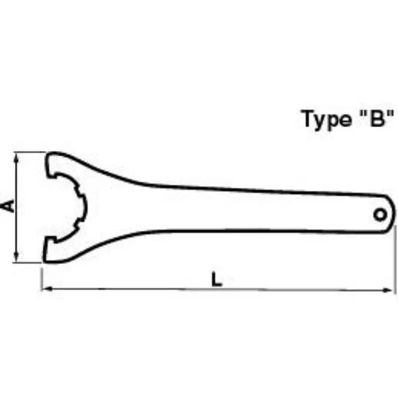 ETM ER40 Castellated Wrench