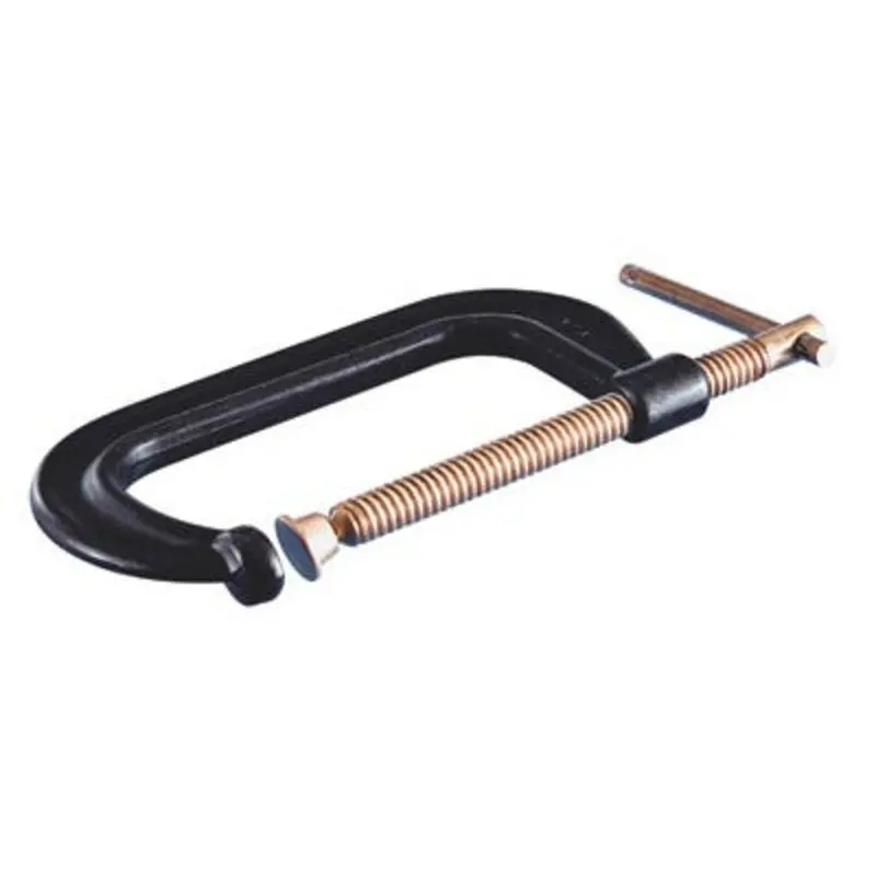 Gibraltar 4in Copper Screw Blue Deep Throat C-Clamp