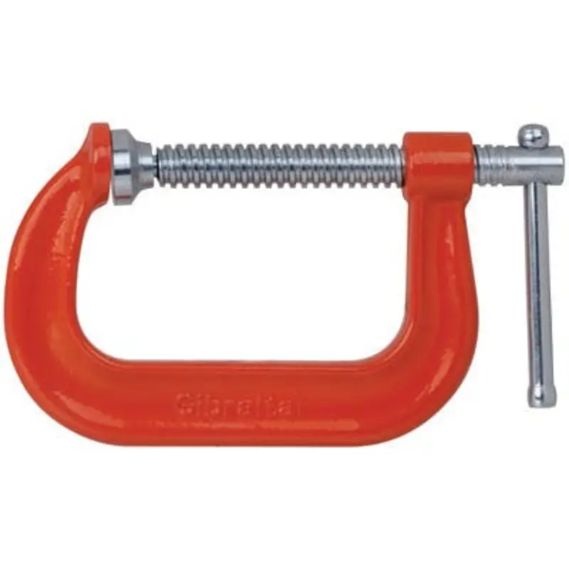 Gibraltar 4in High Visibility Orange Deep Throat C-Clamp