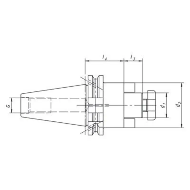 Gewefa SK50 27mm Spigot x 160 Gauge Length Facemill Toolholder