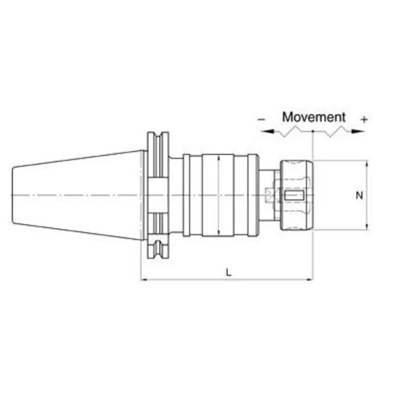 Kennametal SS250TCK182M Tapping Adaptor