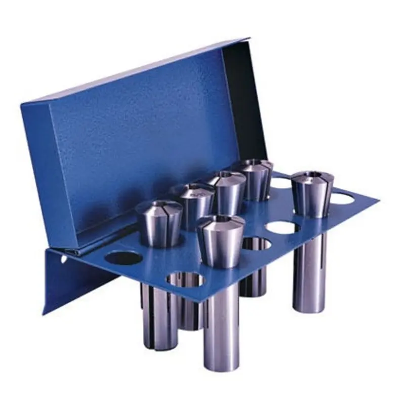 Interstate Rack For 12 R8 Collets With Hinged Cover