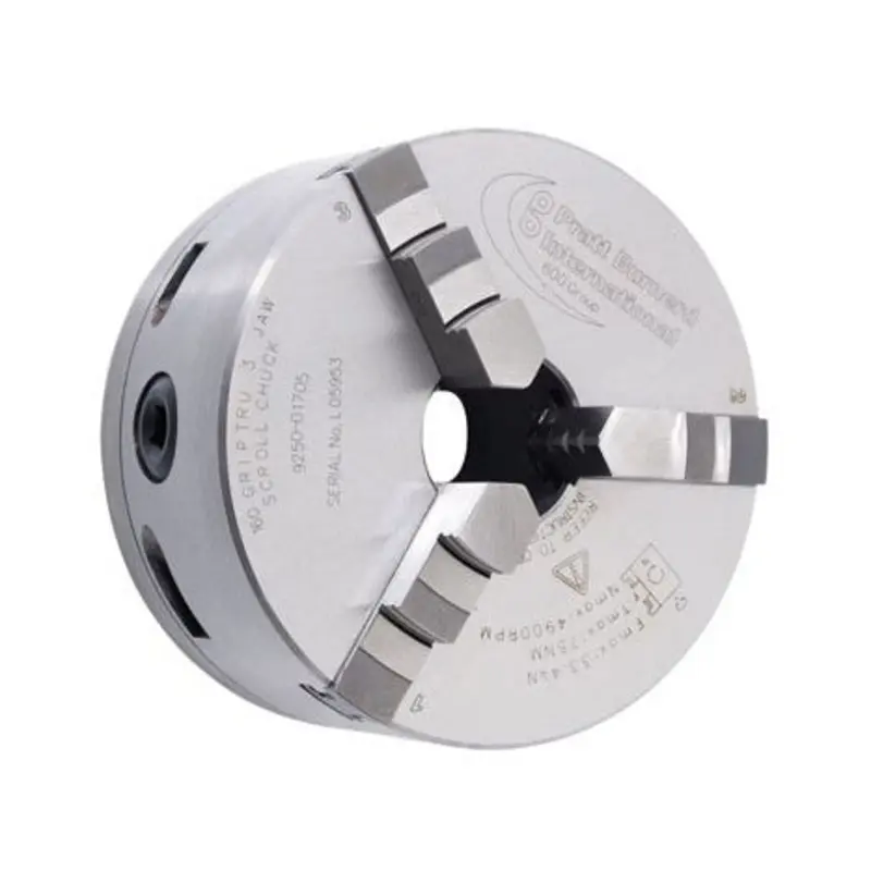 Pratt Burnerd 100mm Iron 3-Jaw Griptru Scroll Chuck