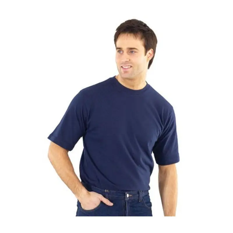Select Premium Cotton T-Shirts - Navy  | MSC Industrial Supply Co.