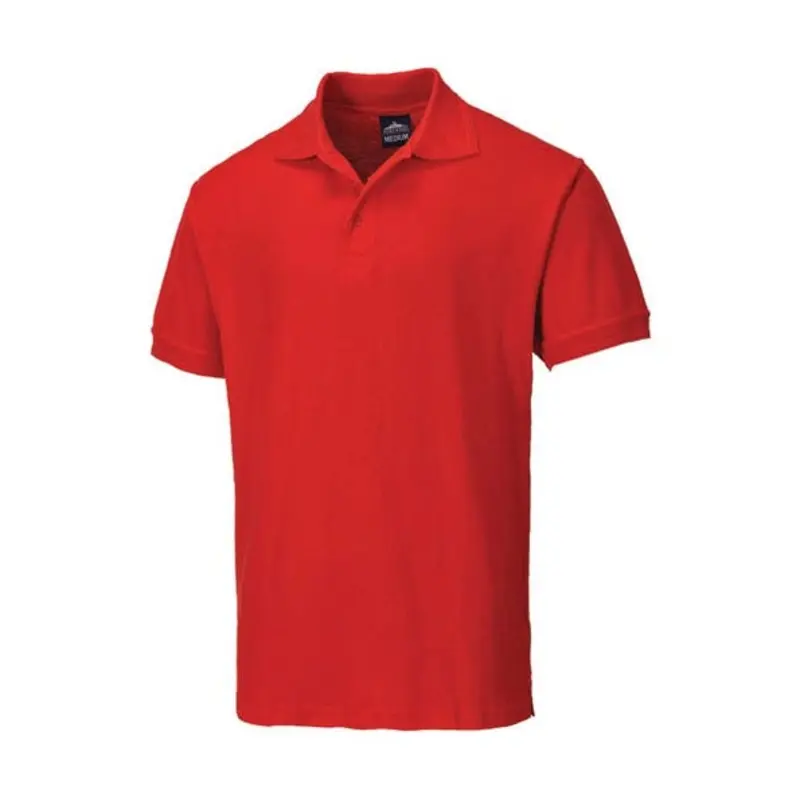 Portwest Naples Polo Shirts - Red  | MSC Industrial Supply Co.