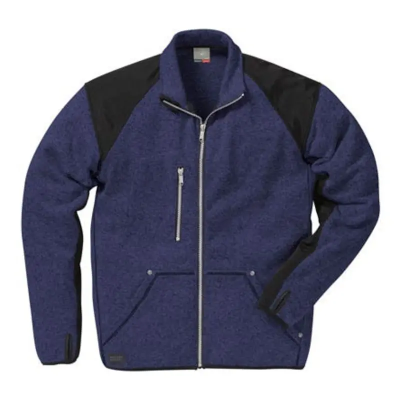 Fristads Kansas Fleece Jackets - Black/Blue  | MSC Industrial Supply Co.