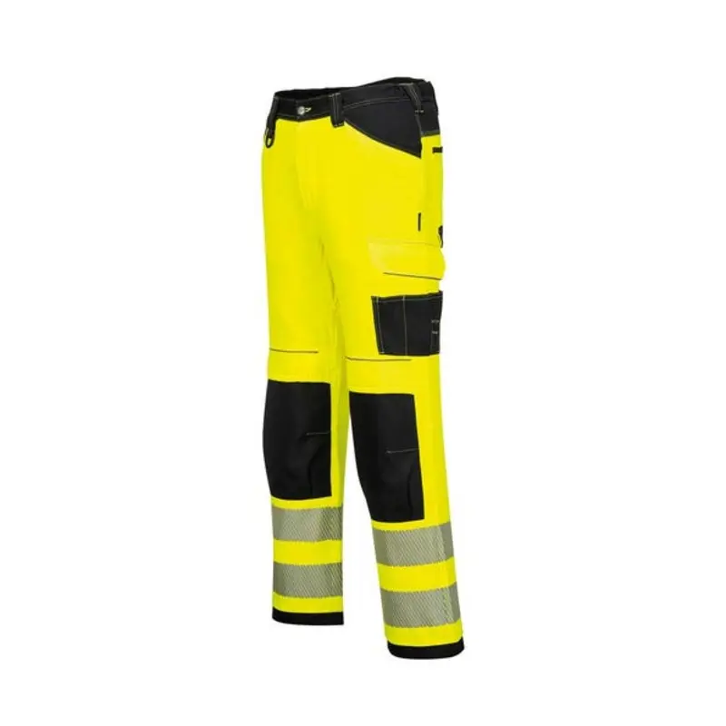 Portwest Size 30in - Hi-Vis Work Trousers - Black/Yellow