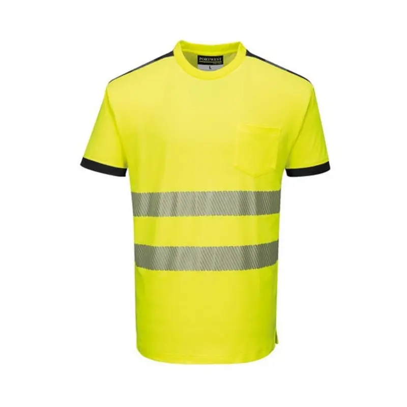 Portwest Size S - Hi-Vis T-Shirts - Black/Yellow