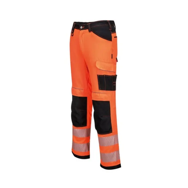Portwest Size 40in - Hi-Vis Work Trousers - Black/Orange