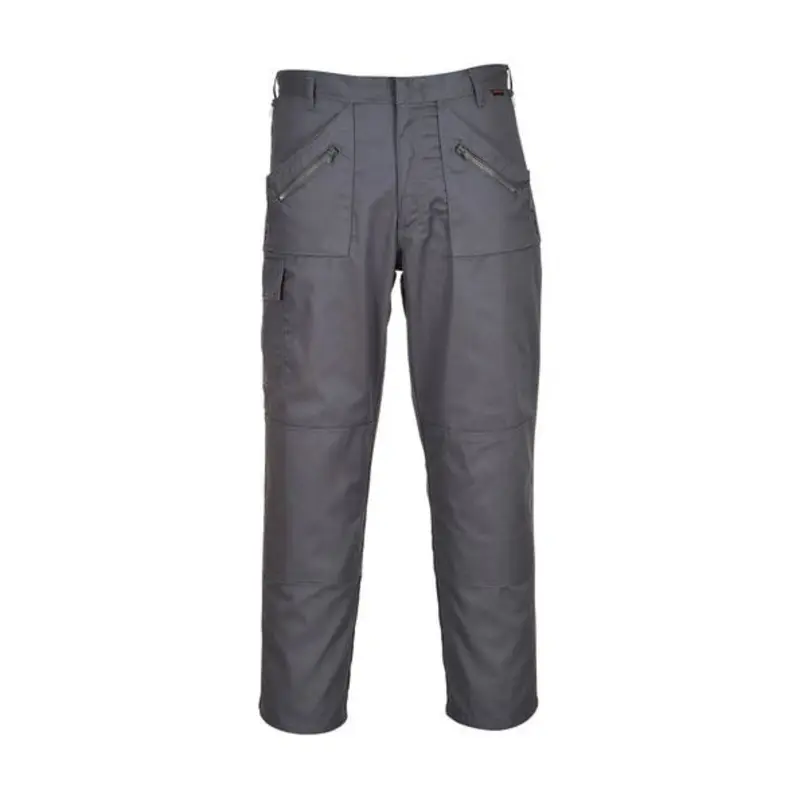Portwest Size 38in Regular - Leg Action Trousers - Grey