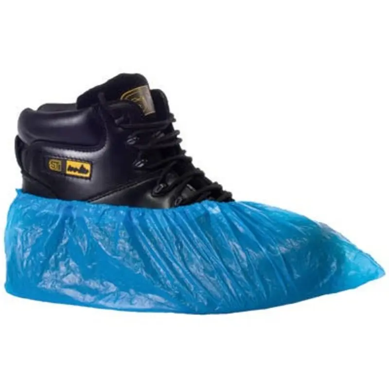Select CPE Disposable Overshoes 16in Blue