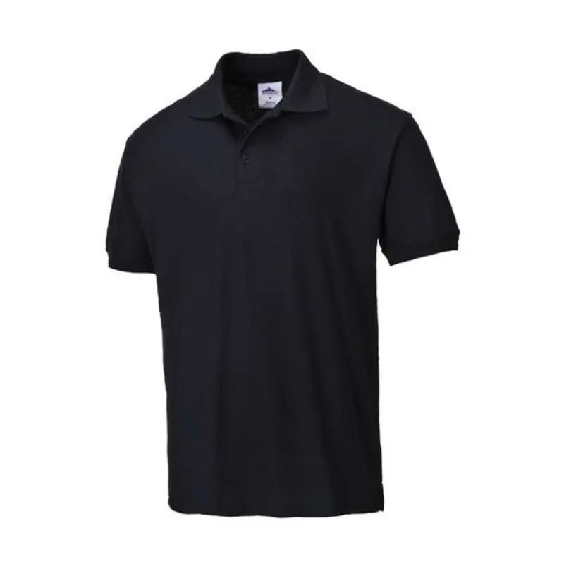 Portwest Size 4XL - Naples Polo T-Shirt - Black