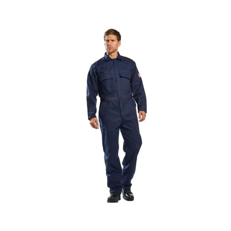 Portwest Size XXL 33in Leg - Biz1 Welding Coverall - Navy