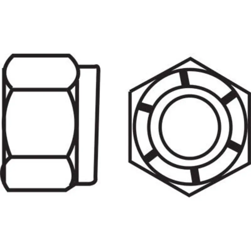Select Nylon 18-8 Stainless Steel Insert Hex Nuts - Metric  | MSC Industrial Supply Co.