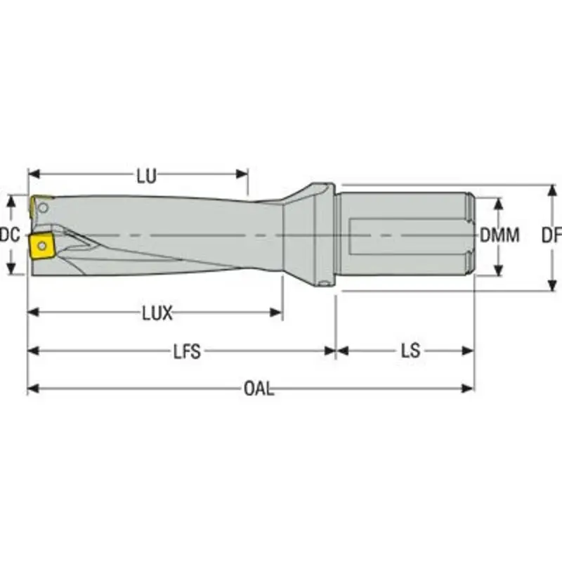Seco 19mm SD522-19-38-20R7 PERFOMAX Indexable Drill Body