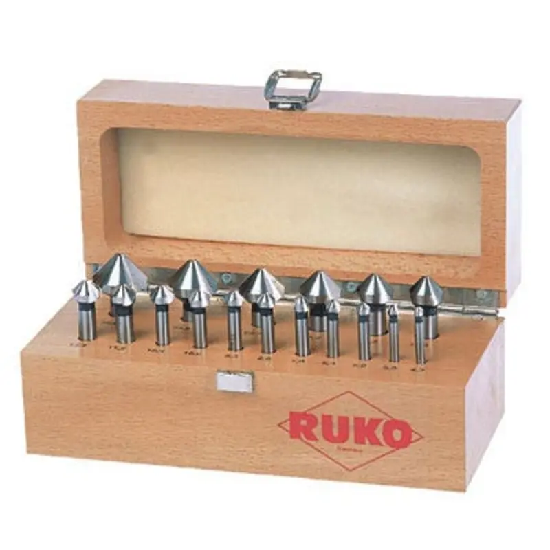Ruko 17PC Taper and Deburring Countersinker Set