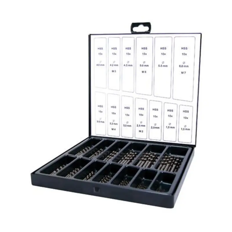 Hertel 130PC Drill Magazine Roll Forged Set