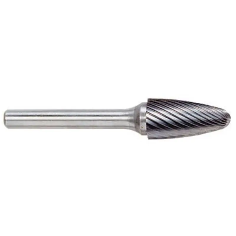 Garryson 12 x 6mm Ball Nosed Tree Shape Coated Carbide Burr With Diamond Cut