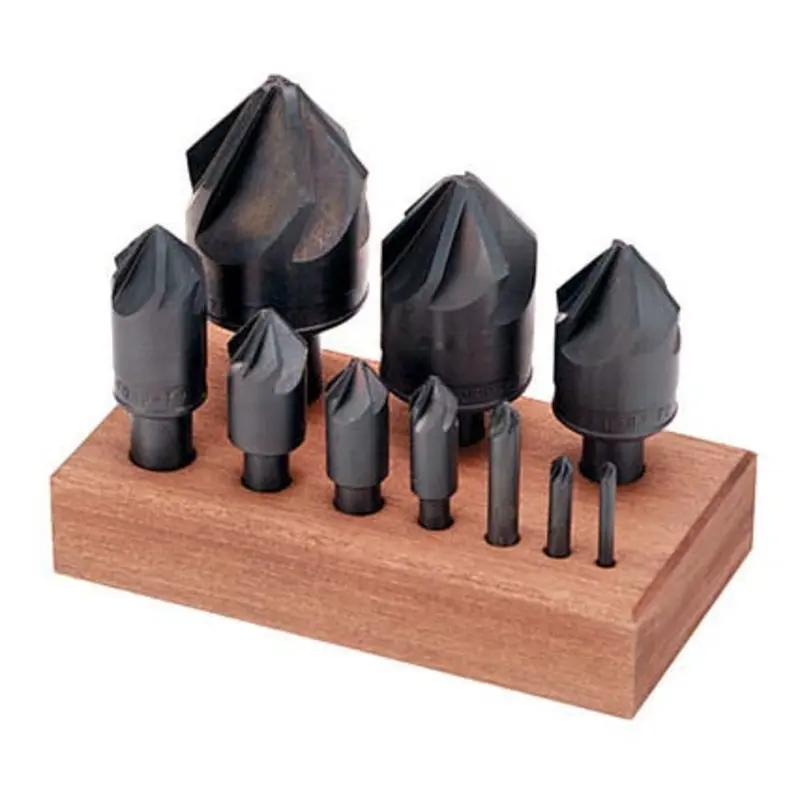 Interstate 10 Piece Cobalt 90 Chatterless Countersink Set