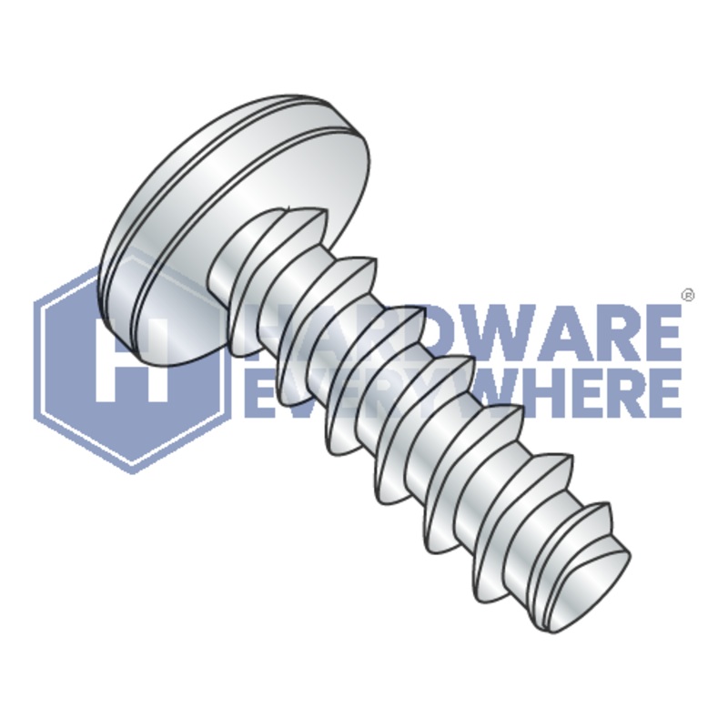 6-19 X 3/16 Thread Forming Screws / Phillips / Pan Head / Steel / Zinc / Plastite (Blunt Tip) Alternate 48-2