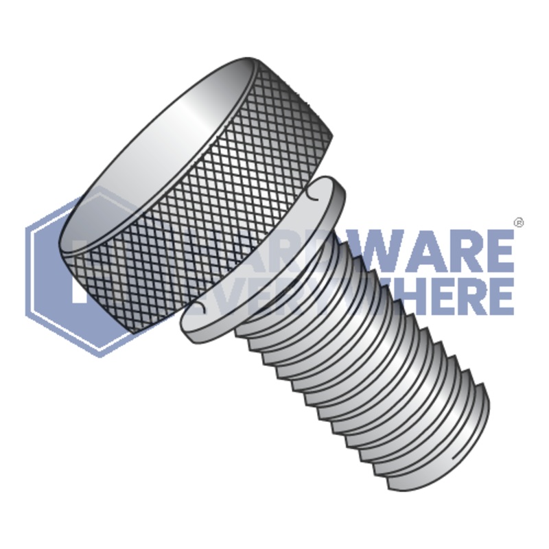6-32 x 3/8 KNURLED THUMB SCREWS / Aluminum / Plain FUL163378749033