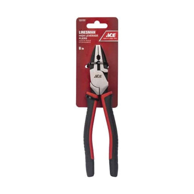 ACE 20009208 Linesman Plier, 8 in OAL, Non-Slip Handle