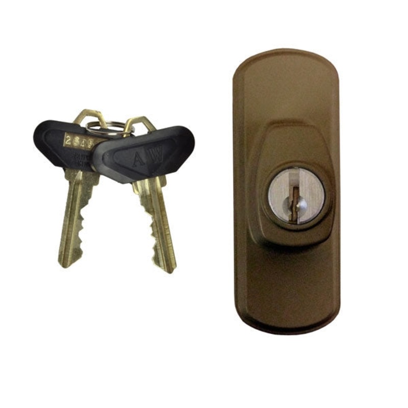 Andersen Albany Style - Exterior Keyed Lock with Keys (Right Hand) in Stone