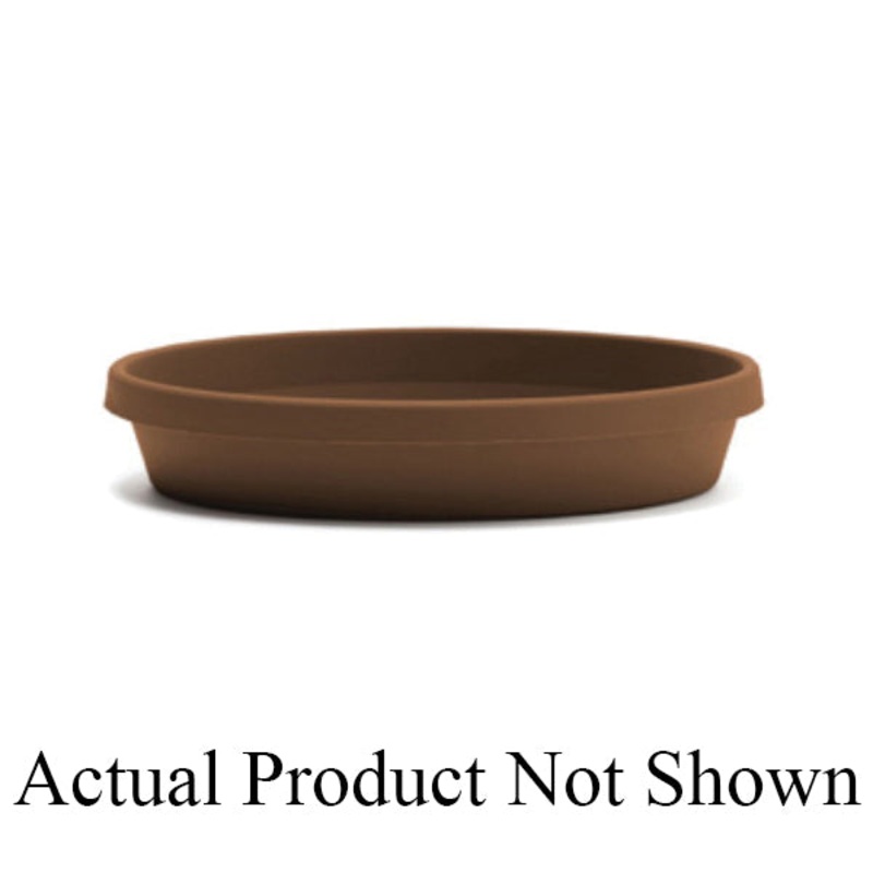 bloem Terra Series 51412 Saucer, 12 in Dia, 11-1/4 in W, 11-1/4 in L, Living Green