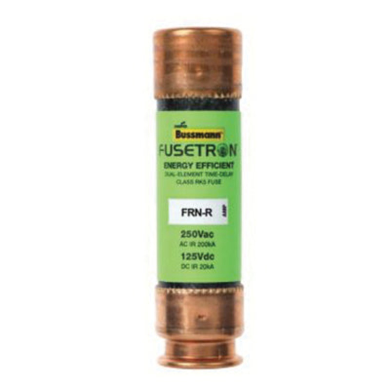 Bussmann Fusetron FRN-R Series FRN-R-35 Time Delay Fuse, 35 A, 250 VAC/125 VDC, 200 kA Interrupt, Class: RK5