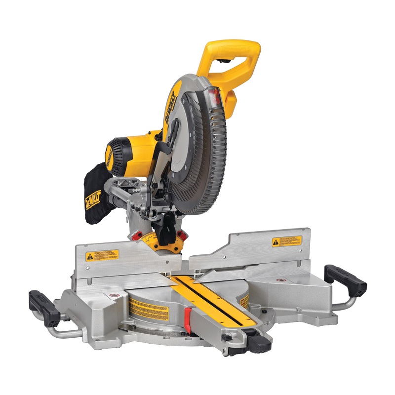 DeWALT DWS780 Compound Miter Saw, Tool/Kit: Tool, 12 in Dia Blade, 14 in, 8 in H Cutting, 2 in, 4 in W Cutting