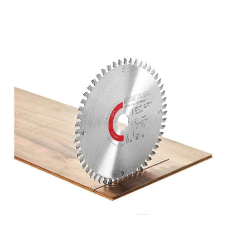 FESTOOL 496309 Saw Blade, 6-1/4 in Dia, 3/32 in W Cut, Triple Chip Teeth, 48-Teeth, 4 deg Hook, 3/8 in Arbor