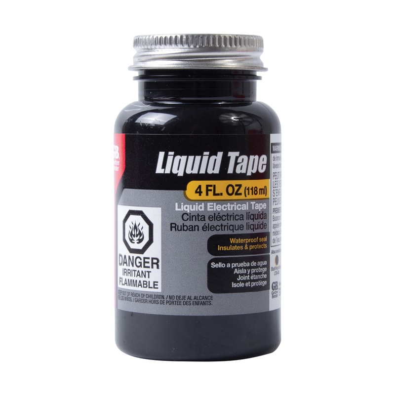 GB LTB-400 Liquid Electrical Tape, Black, Rubber Adhesive